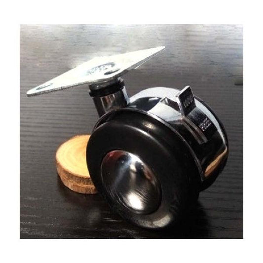 Silver Caster Wheel 2 Inch with Swivel Metal Plate Caster Wheel with 75lb. Load Rating - VXB Ball Bearings