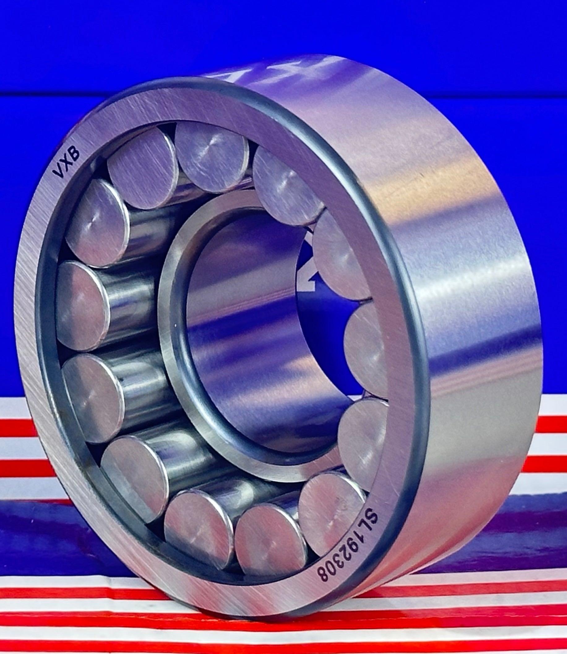 SL192308 Sheave Bearing 2 Rows Full Complement Bearings with Inner Ring 40x90x33mm - VXB Ball Bearings