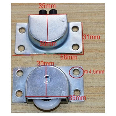 Sliding Closet/Door Pulley Bearing with the top Guide Bearing - VXB Ball Bearings
