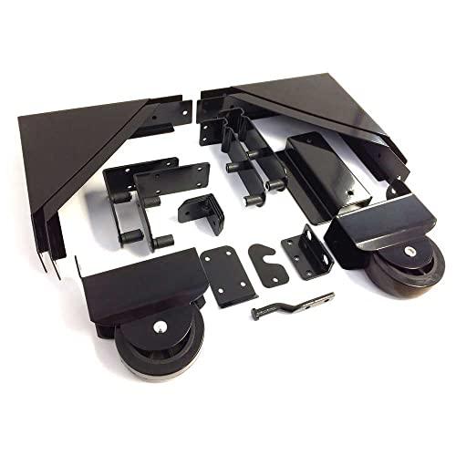 Sliding Gate Hardware Kit Black - VXB Ball Bearings