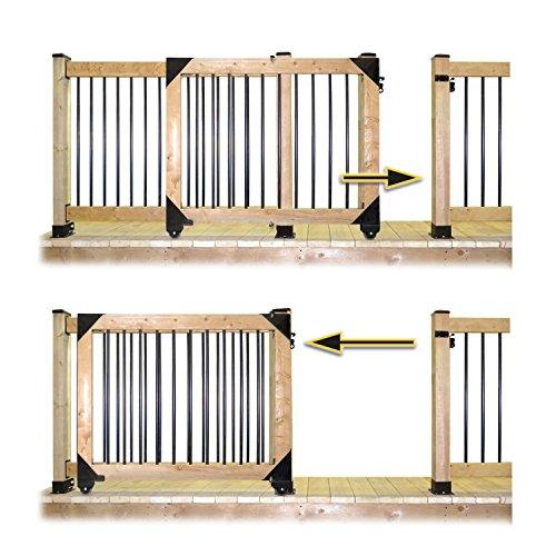 Sliding Gate Hardware Kit Black - VXB Ball Bearings