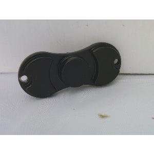 Small Black Aluminum Dual Fidget Hand Spinner Toy 42Q - VXB Ball Bearings