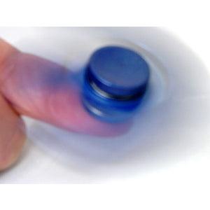Small Blue Aluminum Dual Fidget Hand Spinner Toy 42Q - VXB Ball Bearings