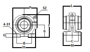 SMP60GUU NB 60mm Pillow Block Unit Motion Linear Bearings - VXB Ball Bearings