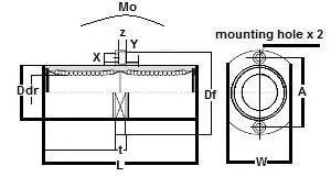 SMTC13UU NB 13mm Slide Bush Bushings Miniature Motion Linear Bearings - VXB Ball Bearings