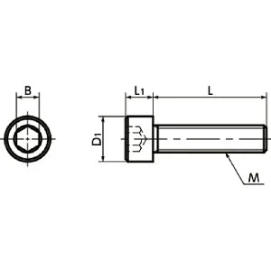 SNSMN-M6-16 NBK Hex Socket Head Cap Screws (Monel 400 equiv.)- Made in Japan - VXB Ball Bearings