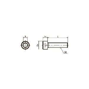 SNSS-M2-6 NBK Hex Socket Head Cap Screws for Precision Instruments - Pack of 10. Made in Japan - VXB Ball Bearings