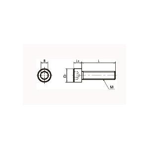 SNSS-M3-8-TF NBK Hex Socket Head Cap Screws - Teflon Coating One Screw Made in Japan - VXB Ball Bearings