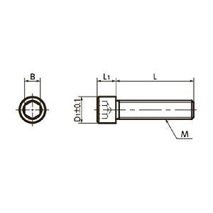 SNSS-M4-8-MO NBK Socket Head Cap Screws MoS2 Coating - Pack of 10. Made in Japan - VXB Ball Bearings