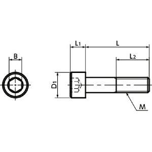 SNSX-M4-25-88 NBK Hex Socket Head Cap Vacuum Vented Screws - High Intensity S.S. Made in Japan - VXB Ball Bearings