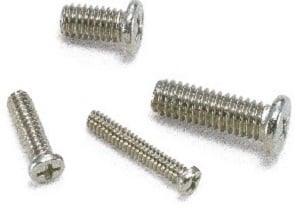 SNZ-M2-2.5-TBZ-NBK 2.5mm Length Pan Head Machine Screws for Precision Instruments - VXB Ball Bearings