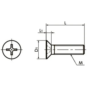 SPA-M4-10-F-NBK Plastic Screws - Cross Recessed Flat Head Machine Screws - RENY made in Japan - VXB Ball Bearings