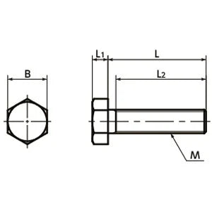 SPA-M5-30-H-NBK Plastic Screw - Hex Head Screws - RENY Made in Japan - VXB Ball Bearings