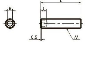 SPE-M3-15-T NBK Plastic Screw - Socket Hex set Screws - PEEK Pack of 10 Screws - Made in Japan - VXB Ball Bearings