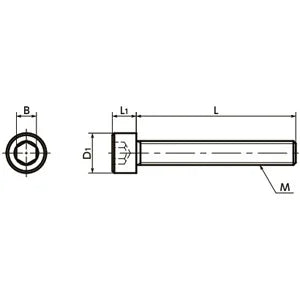 SPE-M4-60-C-FT NBK Plastic full thread screw made in Japan - VXB Ball Bearings