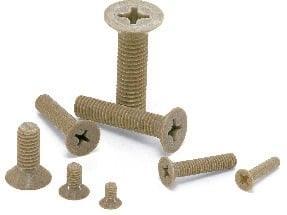SPE-M8-25-F NBK Plastic Screw - Cross Recessed Flat Head Machine Screws - PEEK - Pack of 5 Screws - Made in Japan - VXB Ball Bearings