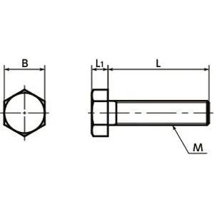 SPP-M10-25-H NBK Plastic Screw - Hex Head Screws - PP Made in Japan - VXB Ball Bearings