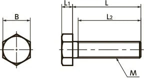 SPS-M8-20-H NBK Plastic Screw - Hex Head Screws - PPS Pack of 5 Screws - Made in Japan - VXB Ball Bearings