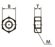 SPT-M3-N 6mm Hex PTFE Plastic Nut - VXB Ball Bearings