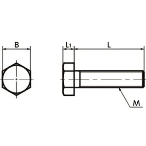 SPT-M4-20-H NBK Plastic Screw - Hex Head Screws - PTFE Teflon Made in Japan - VXB Ball Bearings