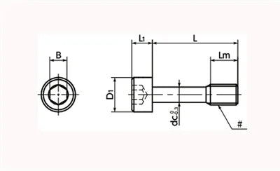 SSC-1/4-20-1-NBK Socket Head Cap Captive Screws (Inch Screws) Made in Japan - VXB Ball Bearings