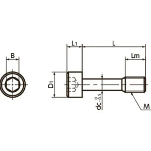 SSC-M5-25 NBK Socket Head Cap Captive Screws Made in Japan - VXB Ball Bearings