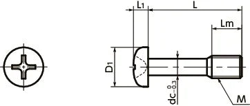 SSCPS-M8-20 NBK Cross Recessed Pan Head Captive Machine Screws One Screws NBK - Made in Japan - VXB Ball Bearings