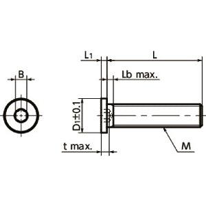 SSHS-M2.5-5-SD NBK Length Socket Head Cap Screws with Extreme Low & Small Head.Pack of 10-Made in Japan - VXB Ball Bearings