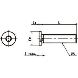 SSTS-M2-4 NBK Hexalobular Socket Head Cap Screws with Low Profile Made in Japan - VXB Ball Bearings