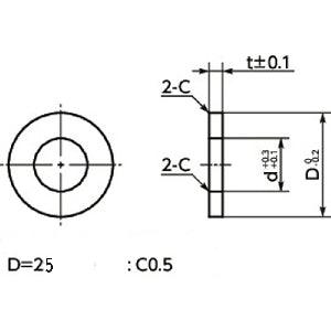 SWAS-10-25-5-AW NBK Stainless Steel Adjust Metal Washer -Made in Japan-Pack of 10 - VXB Ball Bearings