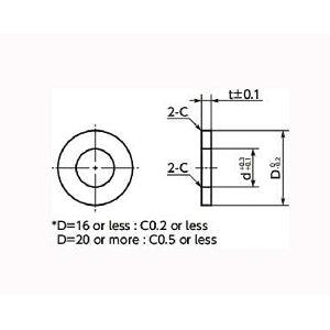 SWAS-5-10-3-AW NBK Stainless Steel Adjust Metal Washer -Made in Japan-Pack of 10 - VXB Ball Bearings