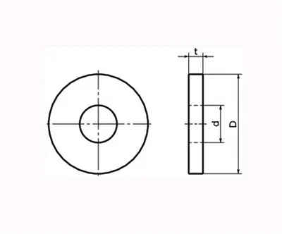 SWF-6 NBK High Intensity Flat Washers - Made in Japan - Pack of One - VXB Ball Bearings