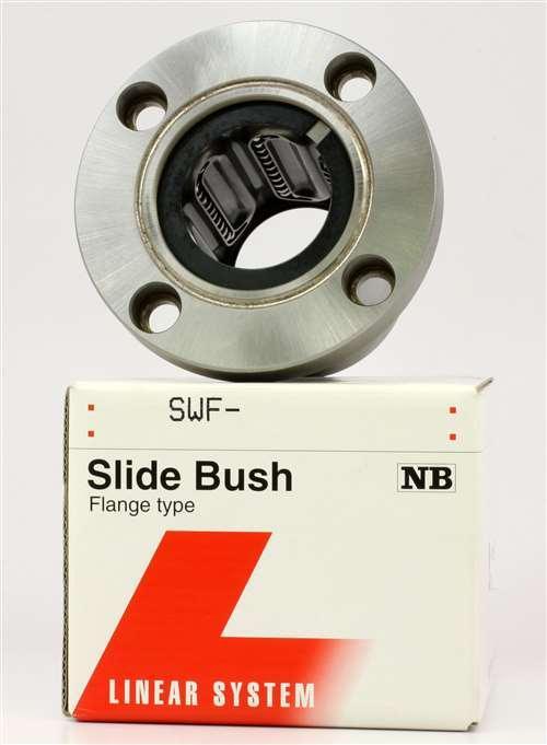 SWF12GUU NB 3/4 inch Ball Bushings Round Flange Linear Motion - VXB Ball Bearings