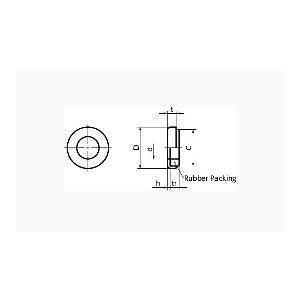SWS-10-S NBK Seal washer - Rubber Packing Silicone rubber NBK Washers Pack of 5 Washers Made in Japan - VXB Ball Bearings