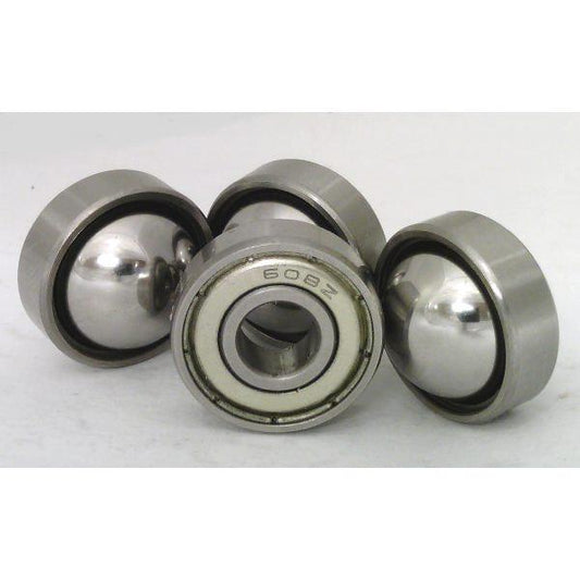Tri Fidget Spinner Bearing Kit : Center Shielded Bearing and 3 Outer Counterweight Bearings - VXB Ball Bearings