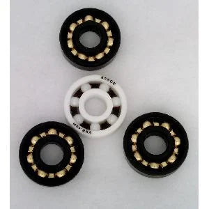 Tri Fidget Spinner Bearing Kit : Full Ceramic ZrO2 Center Bearing : 3 Outer Bronze Bearings - VXB Ball Bearings