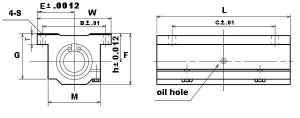 TWJ6WUU NB 3/8 inch Ball Bushing Adjustable Block Linear Motion - VXB Ball Bearings