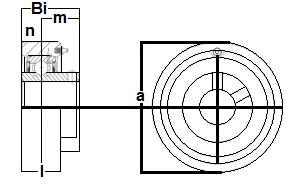 UCC211-35 Bearing Cylindrical Carttridge 2 3/16 Inch - VXB Ball Bearings