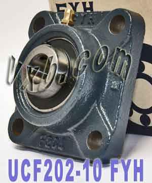 UCF-202-10 FYH Square Flanged Bearing 5/8 Inner Mounted Bearings - VXB Ball Bearings