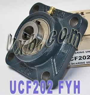 UCF-202 FYH Square Flanged Bearing 15mm inner Diameter Mounted Bearings - VXB Ball Bearings
