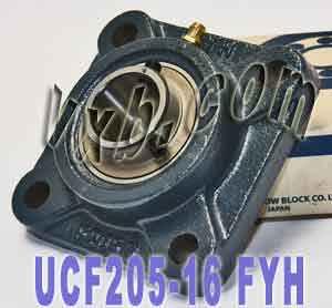 UCF205-16 FYH Square Flanged 1 inch inner Mounted Bearings - VXB Ball Bearings