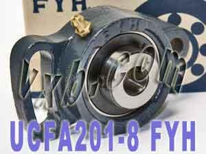 UCFA201-8 FYH Adjustable oval 2 bolt Flanged Bearing 1/2Mounted - VXB Ball Bearings