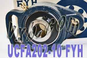 UCFA202-10 FYH Adjustable oval 2 bolt Flanged Bearing 5/8Mounted - VXB Ball Bearings
