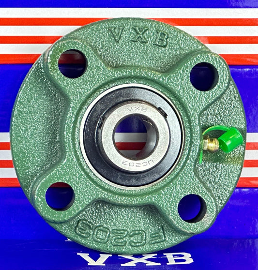 UCFC203 Flange Cartridge Bearing Unit 17mm Bore Mounted Bearings - VXB Ball Bearings