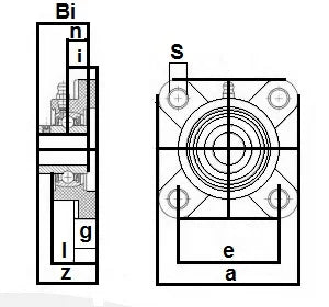 UCFPL205 25mm Thermoplastic Flange Four Bolt Mounted Bearing - VXB Ball Bearings
