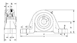 UCLP212-37 Bearing Pillow Block Medium Duty 2 5/16" Ball - VXB Ball Bearings