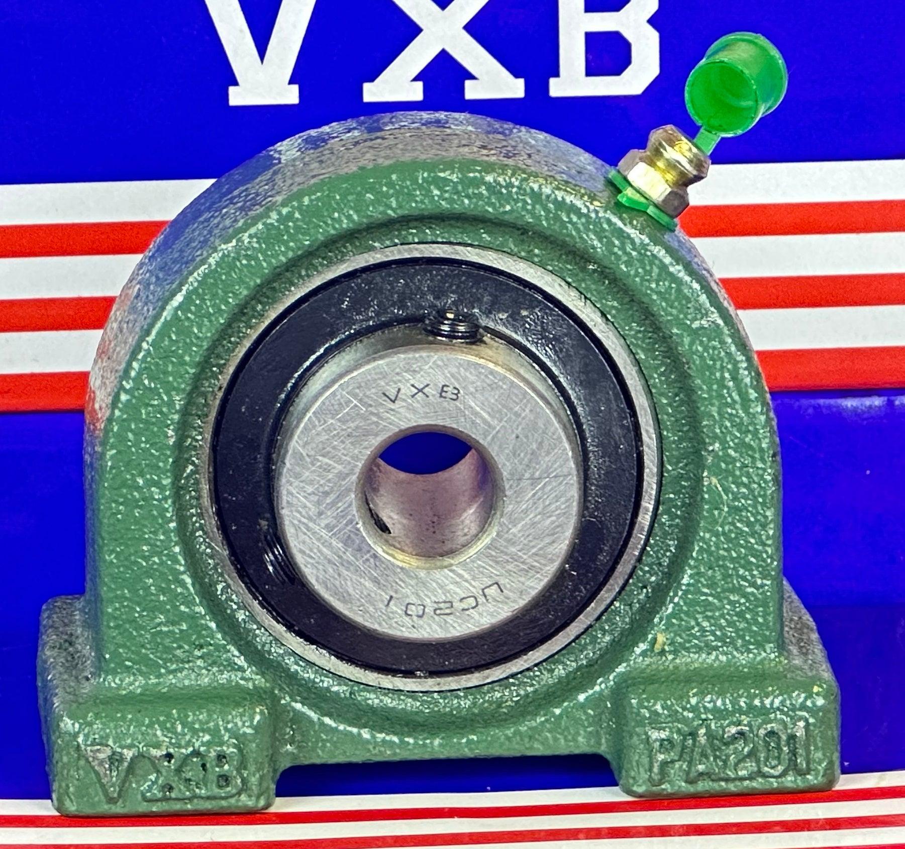 UCPA201 Bearing 12mm Set Screw Tapped Base Pillow Block Bearings - VXB Ball Bearings