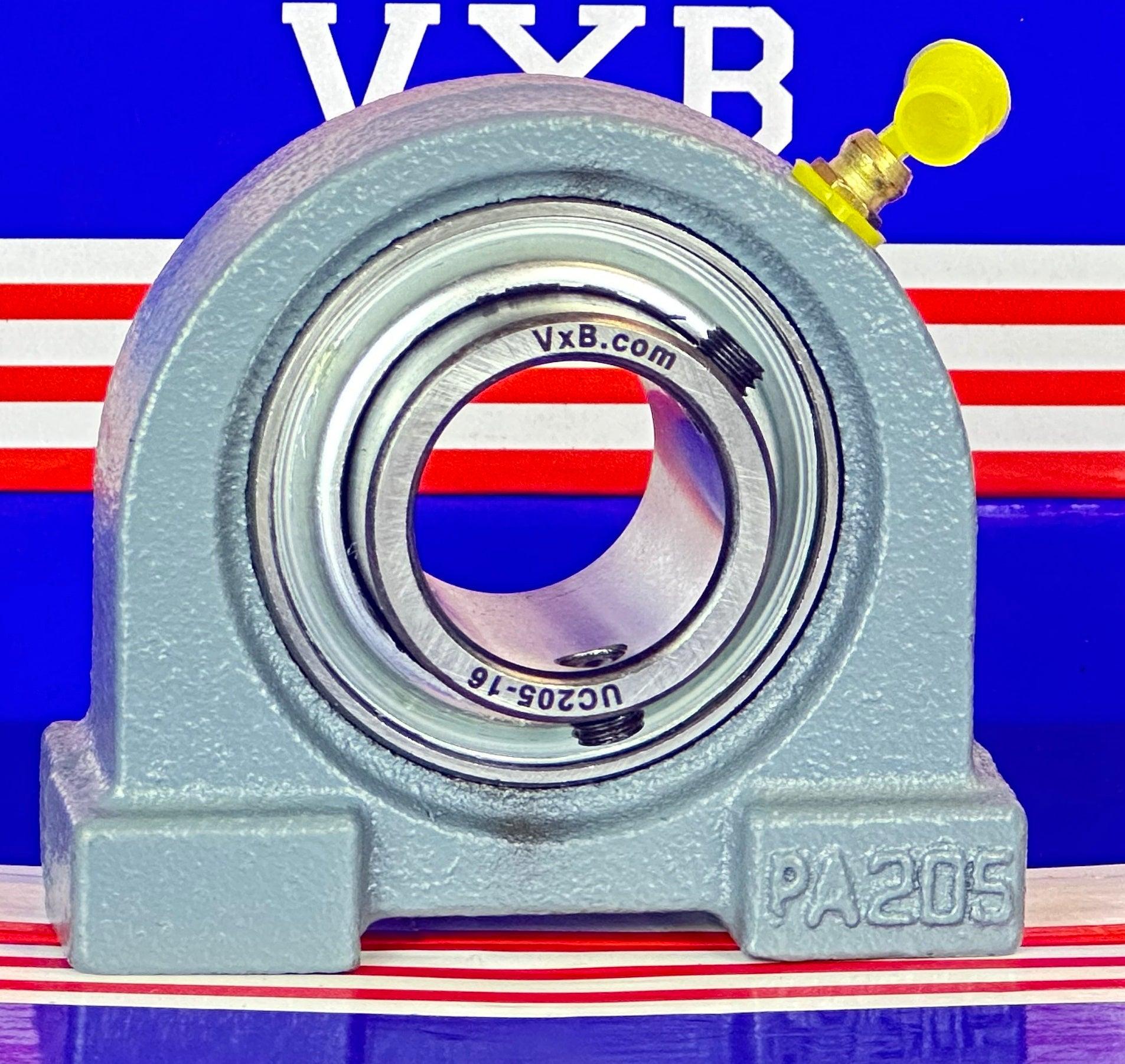 UCPA205-16 Bearing 1 inch Set Screw Tapped Base Pillow Block Bearings - VXB Ball Bearings