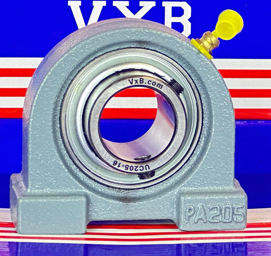 UCPA205-16 Bearing 1 inch Set Screw Tapped Base Pillow Block Bearings - VXB Ball Bearings