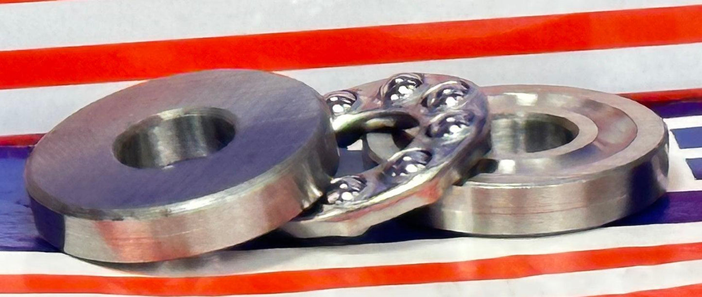 W3/8 Grooved Race Thrust Bearing 3/8x1x17/32 inch - VXB Ball Bearings